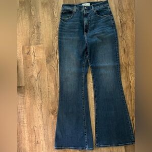 Abercrombie and Fitch flare jeans.